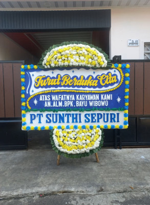 Papan Bunga Duka di Bojongsawah