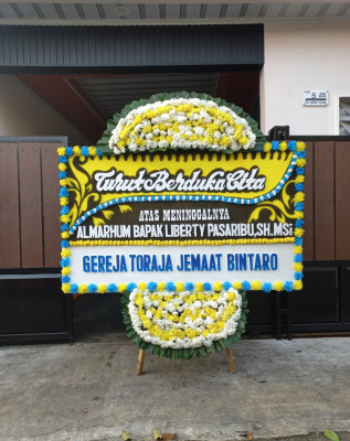 Papan Bunga Duka di Bojongsawah